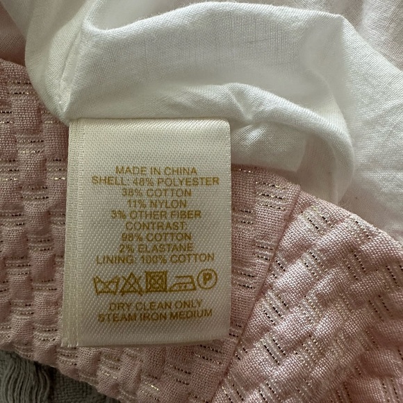 Kate Spade Pink and White Textured Kids Dress - Picture 4 of 5